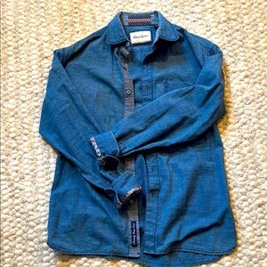 Robert Graham Indigo denim chambray Casual Shirt